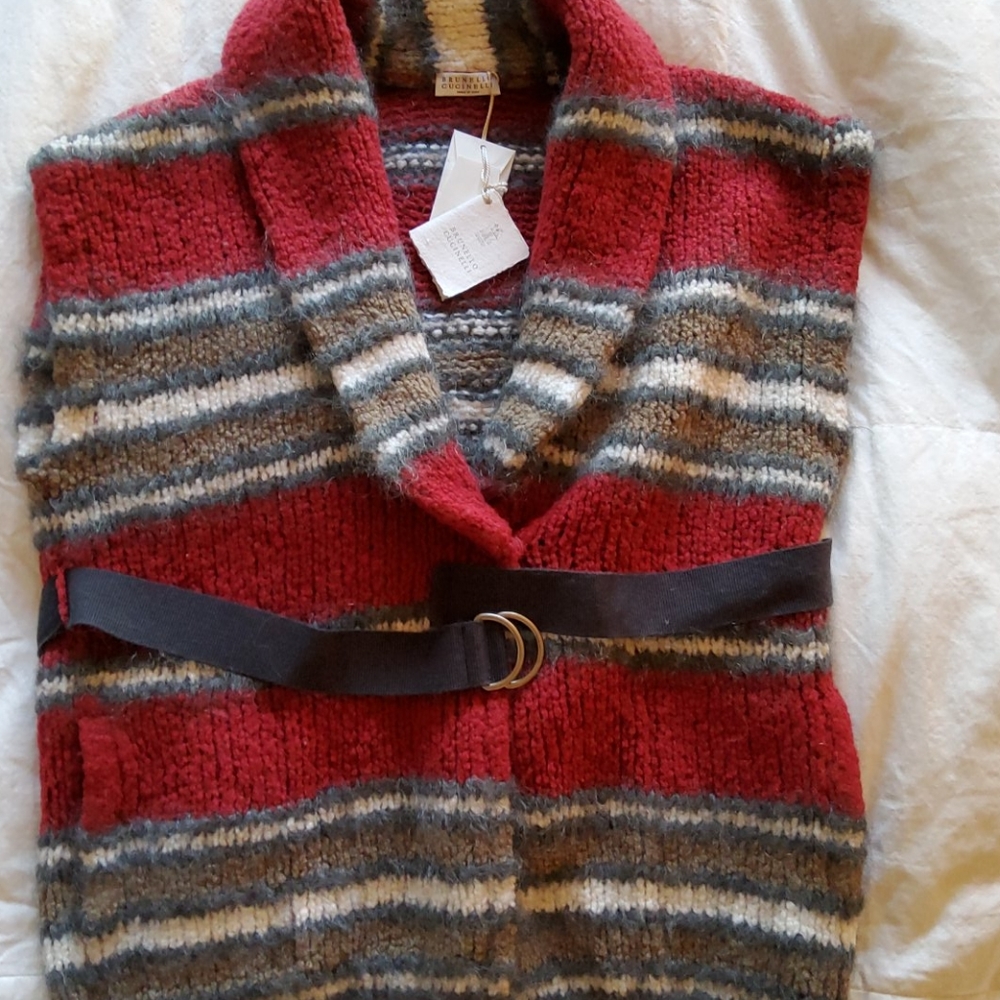 Brunello Cucinelli Sweater Vest!! NWT! - Picture 1 of 5